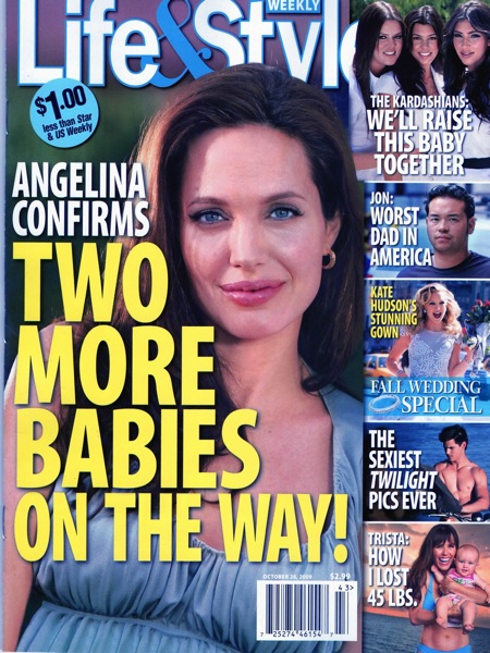 Жизнь и стиль: Анджелина Джоли подтверждает, что еще 2 ребенка в пути - голая правда