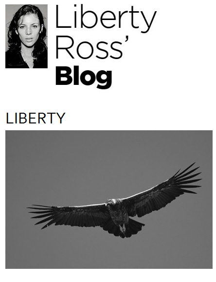 Liberty Ross обновляет блог с загадочным Condor of Doom, что это значит? - голая правда